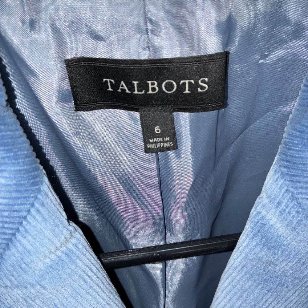 Talbots Women's Blue Corduroy Jacket
